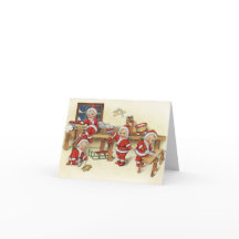 Vintage Baby Santa Illustration