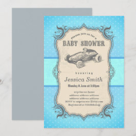 Vintage BABY SHOWER-inbjudan - tävla Inbjudningar