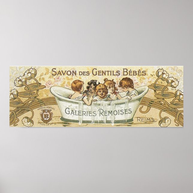 Vintage Baby Soap Ad Poster (Framsidan)