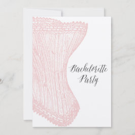 Vintage Bachelorette-partiets inbjudan