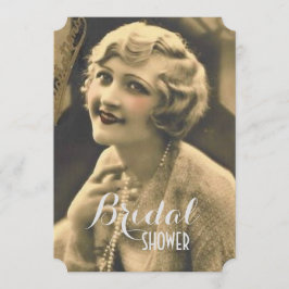 vintage Bachelorette Party Gatsby möhippa Inbjudningar