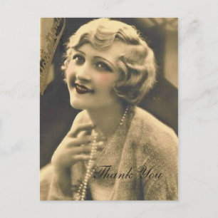 vintage Bachelorette Party Gatsby möhippa Vykort
