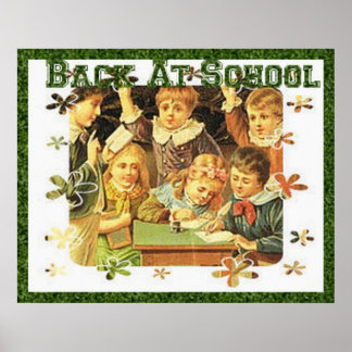 Vintage Back to school Poster