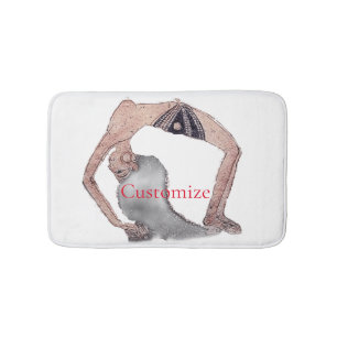 Vintage Backbend Yoga Pose Thunder_Cove Badrumsmatta