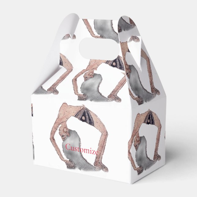 Vintage Backbend Yoga Pose Thunder_Cove Presentaskar (Framsidan Sidan)