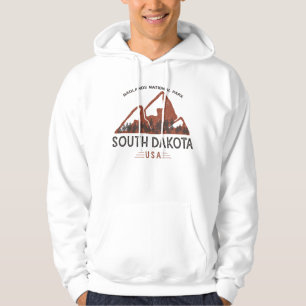 Vintage Badlands nationalpark South Dakota Hoodie