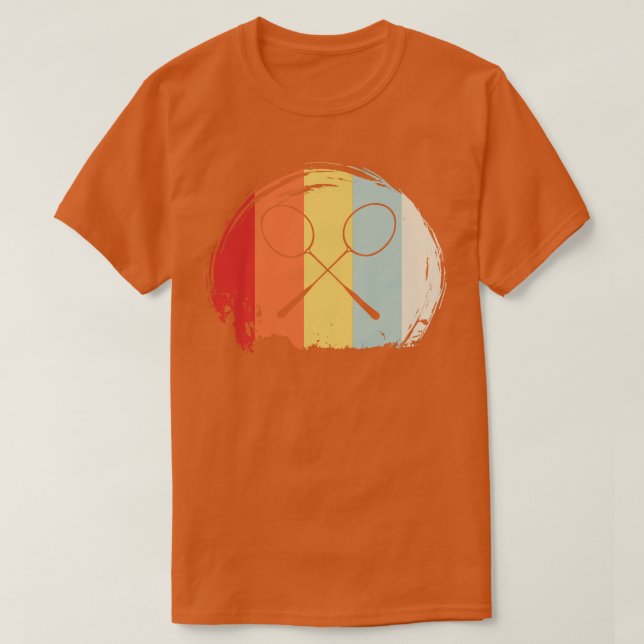 Vintage Badminton 2 T Shirt (Design framsida)