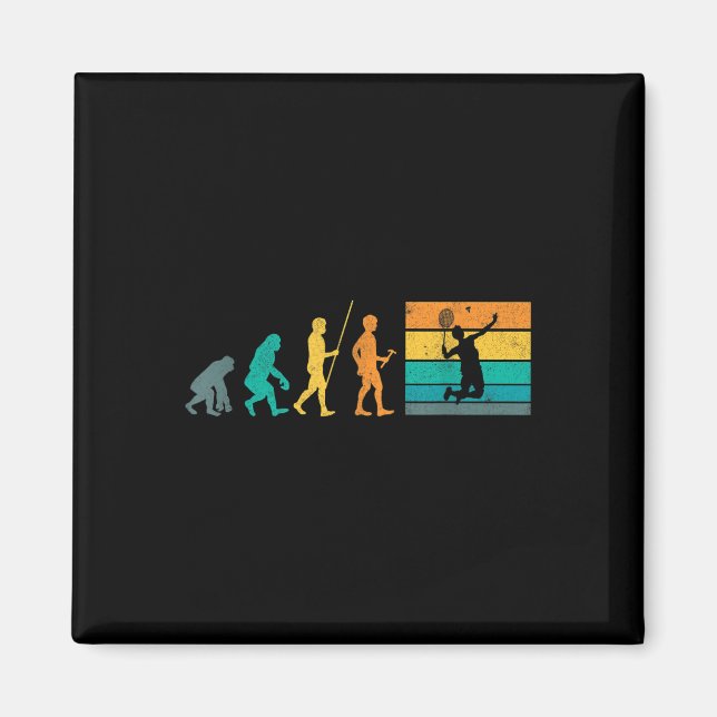 Vintage Badminton Evolution Shuttle Retro Badminto Magnet (Framsidan)