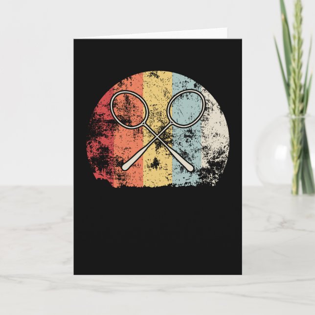 Vintage Badminton Kort (Framsida)