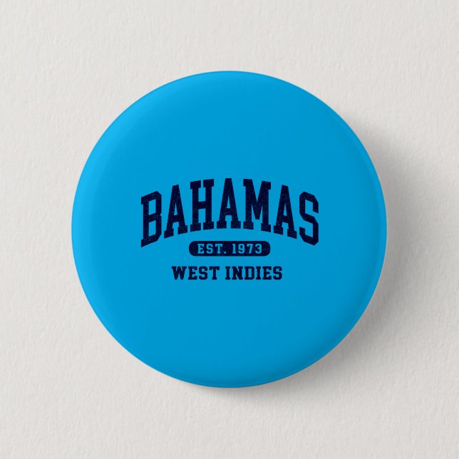 Vintage Bahamas Est 1973 herrresemöbler Retro Knapp (Framsida)