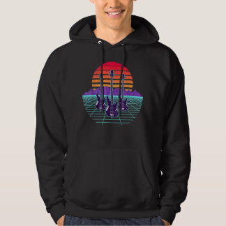 Vintage Baid Player, Bass Guitar Guitarist Musi Hoodie