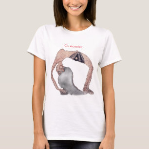 Vintage bakåtböjd yogaställning Thunder_Cove T Shirt