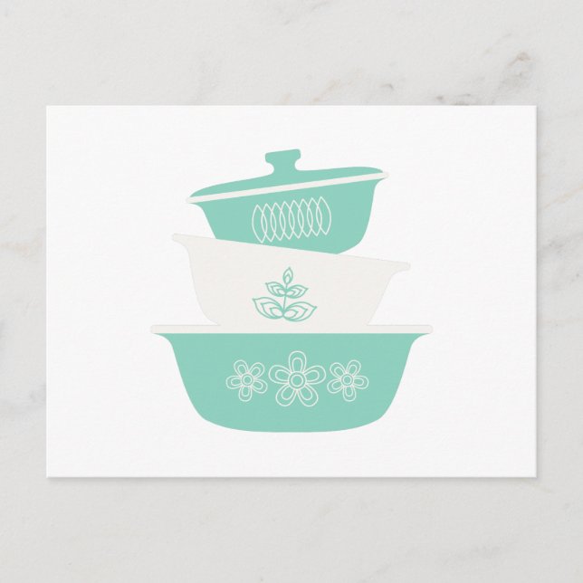 Vintage Bake Ware Vykort (Framsida)