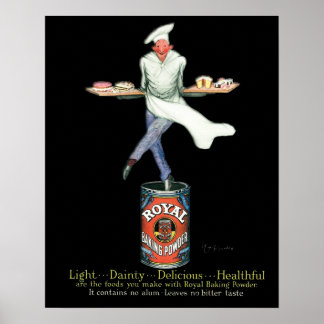 Vintage Baker Reklam Art Poster