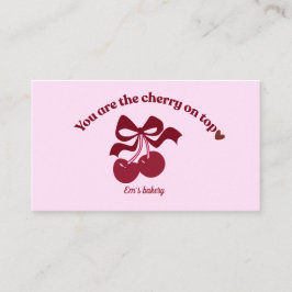 Vintage bakery business card visitkort