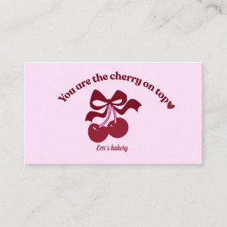 Vintage bakery business card visitkort