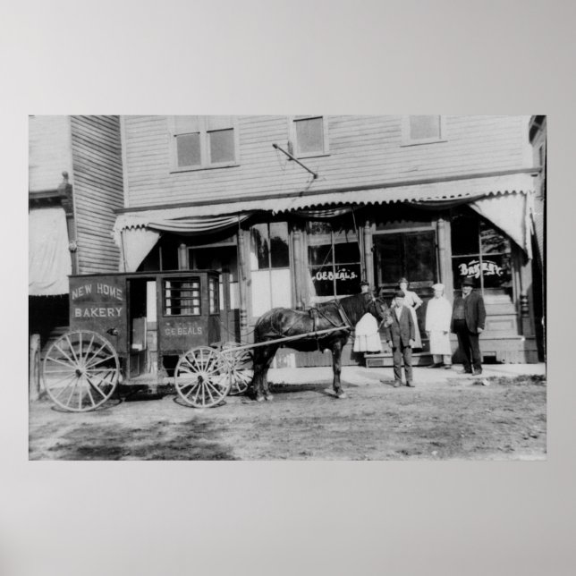 Vintage Bakery Delivery Poster (Framsidan)