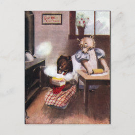 Vintage Baking Bears Vykort