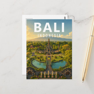 Vintage Bali vykort – Jagatnatha Garden