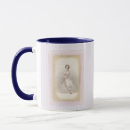 Vintage Ballerina Mjuk Lila Kaffe kopp