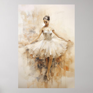 Vintage Ballerina Poster