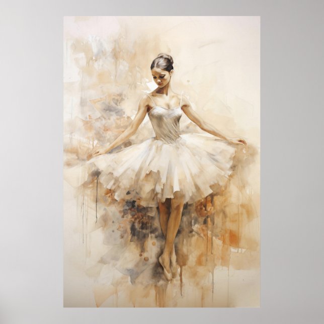 Vintage Ballerina Poster (Framsidan)