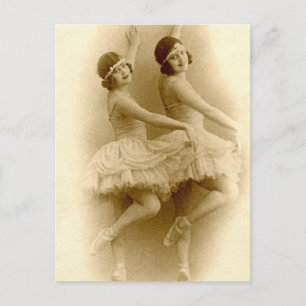 vintage Ballerinas Vykort