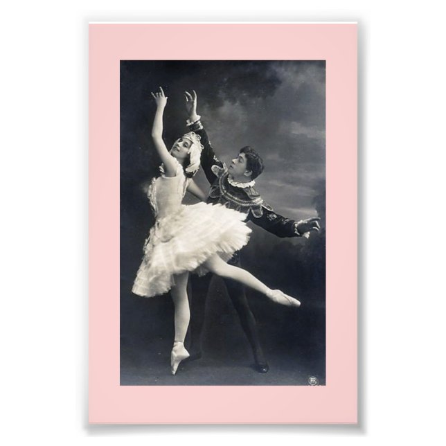 Vintage Ballet Dancers Fototryck (Framsidan)