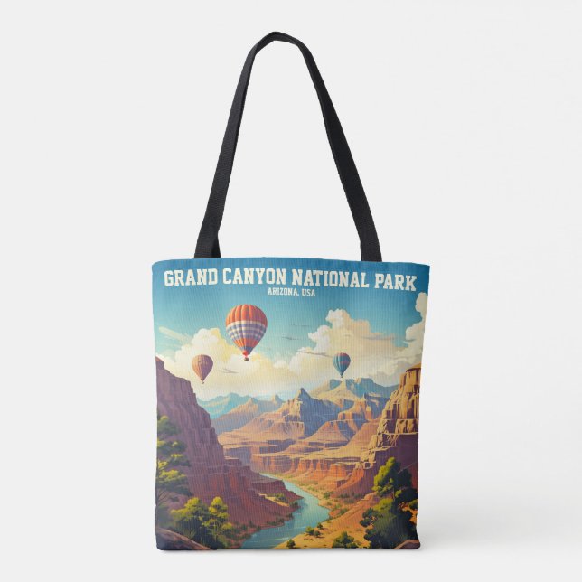 Vintage Balloon Resor Grand Canyon nationalpark Tygkasse (Baksida)