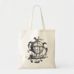 Vintage Balloon Tote Tygkasse