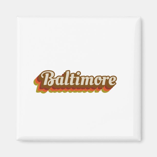 Vintage Baltimore Magnet (Framsidan)