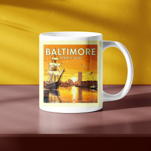 Vintage Baltimore Maryland Kaffemugg