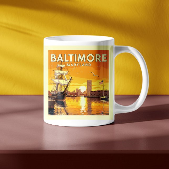 Vintage Baltimore Maryland Kaffemugg (Skapare uppladdad)