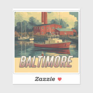 Vintage Baltimore Maryland Klistermärken