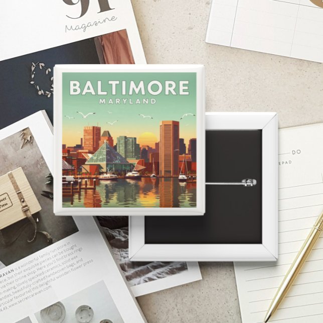 Vintage Baltimore Maryland Knapp (Skapare uppladdad)