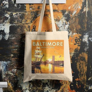 Vintage Baltimore Maryland Tygkasse