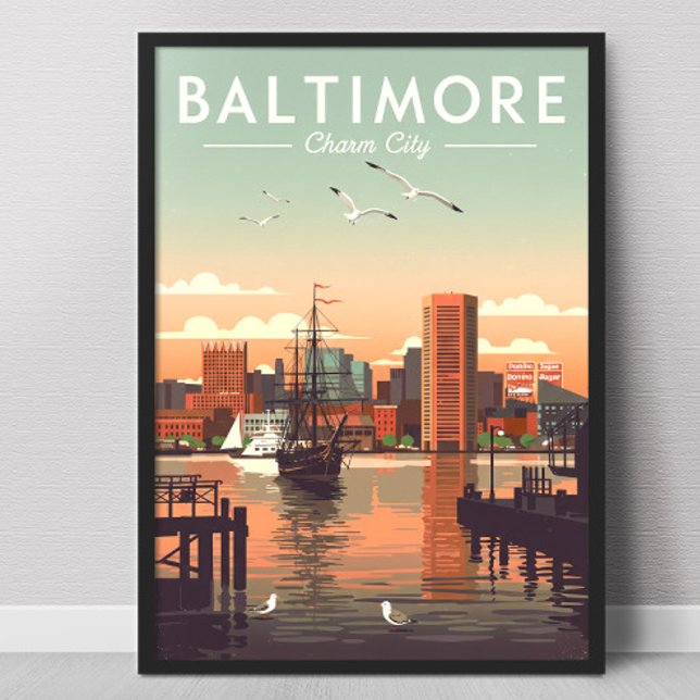 Vintage Baltimore Poster (Skapare uppladdad)