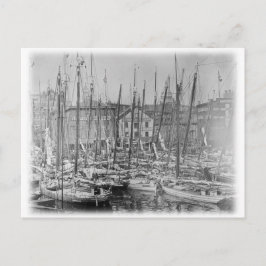 Vintage Baltimore Skipjack Sailcraft Vykort