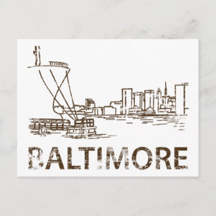 Vintage Baltimore Vykort