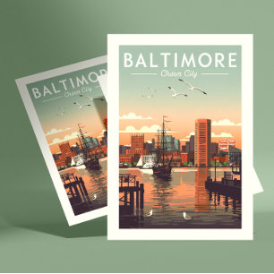 Vintage Baltimore Vykort