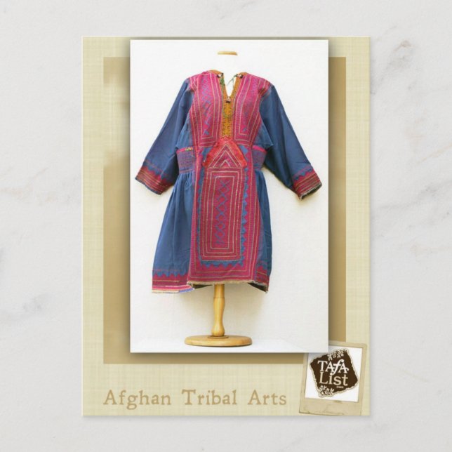 Vintage Baluchi Dress Vykort (Framsida)