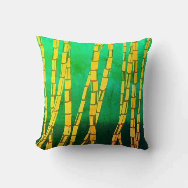 Vintage Bamboo Dekorativ kudde (Framsida)