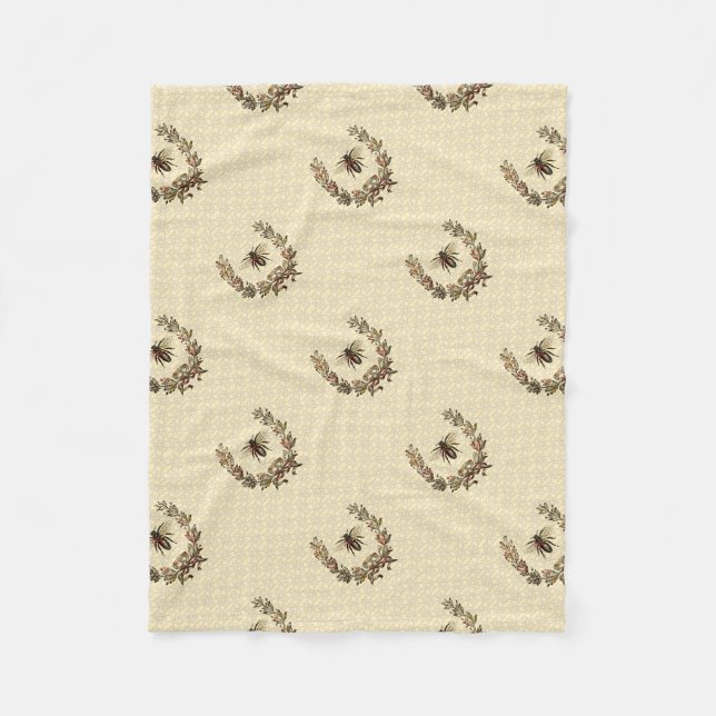 Vintage Bandekrans Fleecefilt (Framsidan)