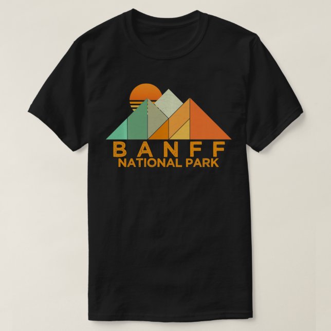 Vintage Banff nationalpark T Shirt (Design framsida)