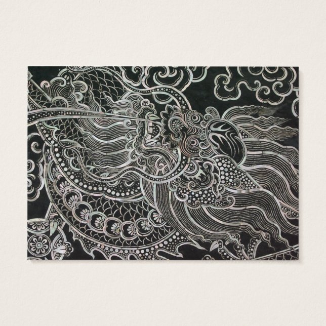 Vintage Bangkok Dragon Visitkort (Baksidan)