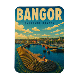 Vintage Bangor Nordirland presenter och souvenirer Magnet