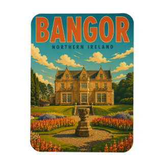 Vintage Bangor Nordirland presenter och souvenirer Magnet