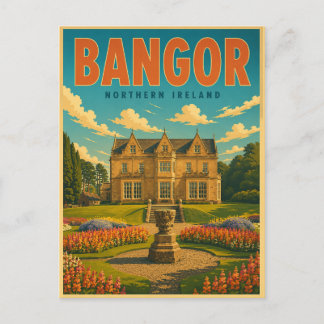 Vintage Bangor Nordirland presenter och souvenirer Vykort