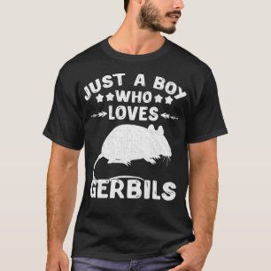 Vintage bara en pojke som Kärlek Gerbil Djur älska T Shirt