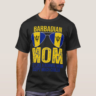 Vintage Barbadian Mamma Barbados Flagga Sunglasses T Shirt